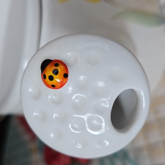 Marjolein Bastin Signature Porcelain Watering Can Tea Kettle Nature's Sketchbook - Picture 6 of 17